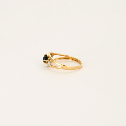 Bague Bague or jaune et blanc saphir 58 Facettes LP930/BET
