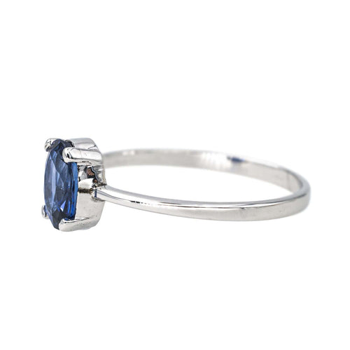 Bague 54 Bague  Or blanc Saphir 58 Facettes 4387211CN