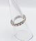 Bague 52 Alliance américaine or blanc 18k ornée de 0,38 carats de diamants taillés en brillants 58 Facettes A05015