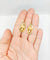 Boucles d'oreilles Dormeuses victoriennes XXL or jaune formant une feuille et un fruit finement ciselés (circa 1900) 58 Facettes A04930