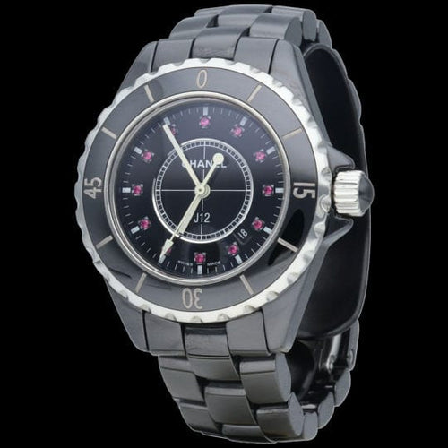 Montre Montre Chanel J 12 33 mm à quartz rubis 58 Facettes MT41304