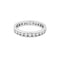 Bague 54 Alliance tour complet platine et diamants. 58 Facettes 35121
