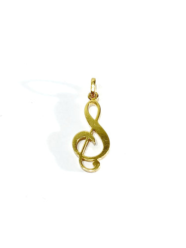 Pendentif Pendentif Note de Musique en or jaune 58 Facettes