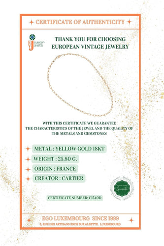Collier SANTOS-DUMONT CARTIER Collier en or jaune 58 Facettes