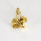 Pendentif Pendentif en or jaune et platine à motif de feuilles, roses diamantés et perles de cultures blanches 58 Facettes LEN1651