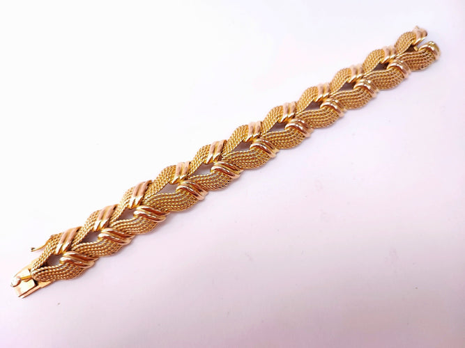 Bracelet Bracelet or jaune 18K Années 60 58 Facettes BRAC.TULIP-1505