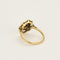 Bague 52,5 Bague en or blanc, or jaune, diamants et saphirs de synthèses calibrés 58 Facettes MON0490