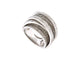 Bague 55 bague 5 rangs & 4 liens croises t55 en or blanc 18k 20gr 180 diamants 2.5ct 58 Facettes 268938