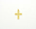 Pendentif Pendentif croix en or jaune et diamants 58 Facettes 10326