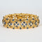 Bracelet Bracelet souple or jaune, saphirs et diamants 58 Facettes 240723