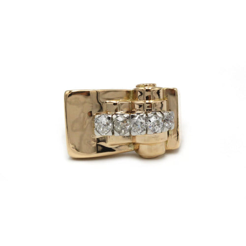 Bague 52 Bague Tank Or jaune, Platine & Diamants 58 Facettes 250105R