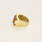 Bague 53 Bague en or jaune et citrine 58 Facettes SQU3784X4
