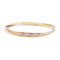 Bracelet Bracelet Jonc Trois Ors 58 Facettes