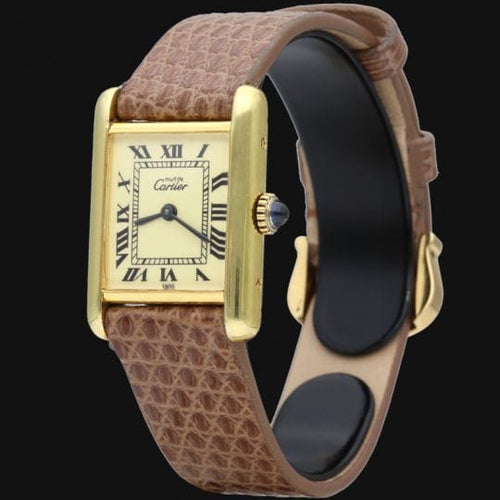 Montre Cartier Montre Tank Vermeil Must 58 Facettes MT43318