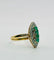 Bague Bague marquise ornée d'émeraudes et de diamants 58 Facettes 50264