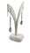 Boucles d'oreilles Boucles d’oreilles pendantes or blanc et pierres naturelles 58 Facettes