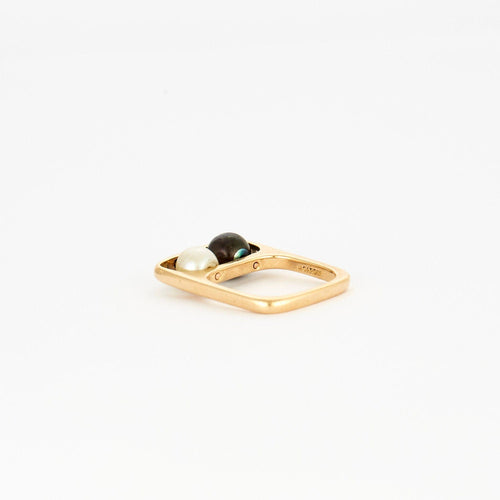 Bague 52 PIERRE CARDIN - BAGUE VINTAGE TOI ET MOI 58 Facettes M8620