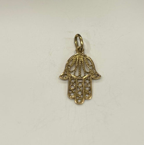 Pendentif Pendentif khomsa or jaune 58 Facettes LP558/3