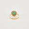 Bague 56 Bague or platine émeraude diamants 58 Facettes