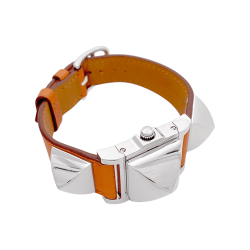 Montre Montre Hermès "Médor" acier, cuir. 58 Facettes 34361