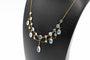 Collier Collier ancien Art Nouveau en or avec pierres de lune, première moitié du XXe siècle 58 Facettes 11483