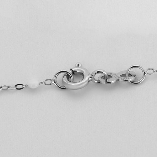 Collier GIGI Clozeau - Classique Gigi - Collier en or blanc et résine blanche 58 Facettes CAN1352X6