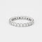 Bague 55 Alliance dite américaine en or gris et diamants 58 Facettes 127210119557