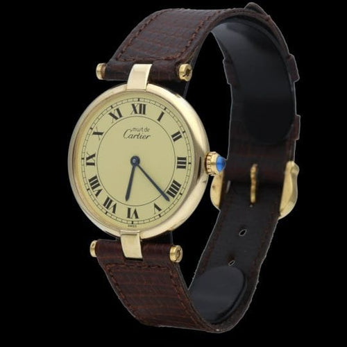 Montre Cartier Montre Must De Cartier Vermeil 58 Facettes MT43897