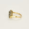 Bague 57 Bague mouvementée en or jaune, platine et diamants 58 Facettes FON2416