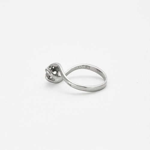 Bague 55 Bague Solitaire Vintage Or gris Diamant 0.50 ct 58 Facettes 240 510