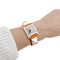 Montre Hermès "Médor" acier, cuir.