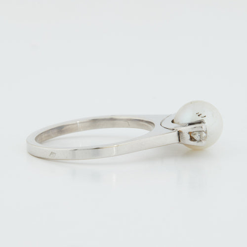 Bague 52 BAGUE EN OR BLANC 18 CARATS 58 Facettes REF 1051/17