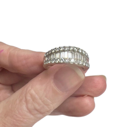 Bague SORTIJA MODERNA EPOCA CONTEMPORÁNEA SIGLO XX de ORO con DIAMANTES 58 Facettes Q210B