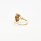 Bague 54 Bague or jaune et gris sertis de diamants 58 Facettes 240029