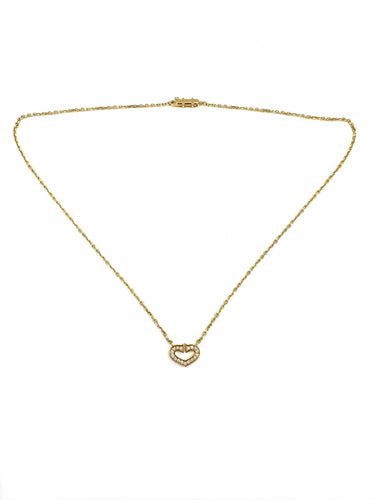 Collier CARTIER. Collection "Coeurs et symboles", collier or jaune et diamants 58 Facettes