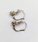 Boucles d'oreilles Dormeuses Art Déco or blanc, diamants taille brillants 58 Facettes A05861