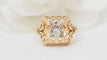 Bague 54 Bague ajourée en or jaune et diamants 58 Facettes 32422