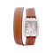 Montre Montre Hermès, "Cape Cod", acier, cuir. 58 Facettes 34616