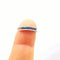 Bague 54 Bague en or blanc sertie de 56 diamants et 10 saphirs 58 Facettes
