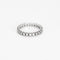 Bague 53 Alliance Américaine or blanc et diamants 58 Facettes GU184