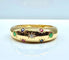 Bague 52 Bague en or jaune 18 carats, multipierres precieuses 58 Facettes AB564