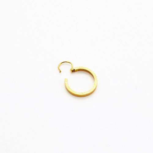 Boucles d'oreilles Boucles d'oreilles créoles or jaune guilloché 58 Facettes