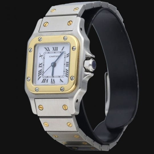 Montre Cartier Montre Santos Dame Or Jaune 18K Et Acier 58 Facettes MT42450
