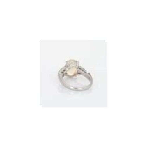 Bague 53 Bague Diamant Opale Gelée Naturelle Platine 58 Facettes G12679