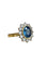 Bague 55 Bague Pompadour saphir et diamants 58 Facettes