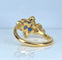 Bague 51 Mauboussin - Bague en or jaune 18 carats et saphirs et diamants 58 Facettes AB670