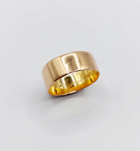 Bague 51.5 Bague jonc victorienne or rose 18k diamants taille ancienne (circa 1897) 58 Facettes A06142