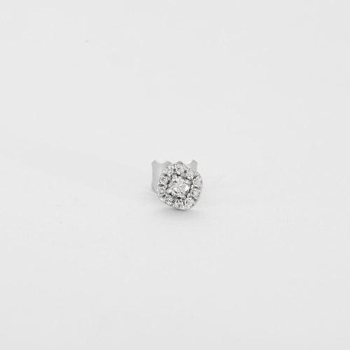 Boucles d'oreilles Boucles d'oreilles or blanc serties de diamants 58 Facettes