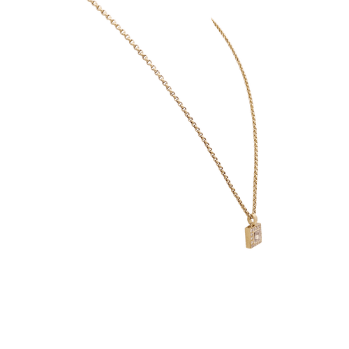 Collier Collier Chopard, "Happy Square Diamond", ou jaune, diamants. 58 Facettes 34452