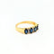 Bague 58 Bague or jaune saphirs diamants 58 Facettes 31238